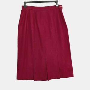 Pendleton Deep Red Midi Skirt
